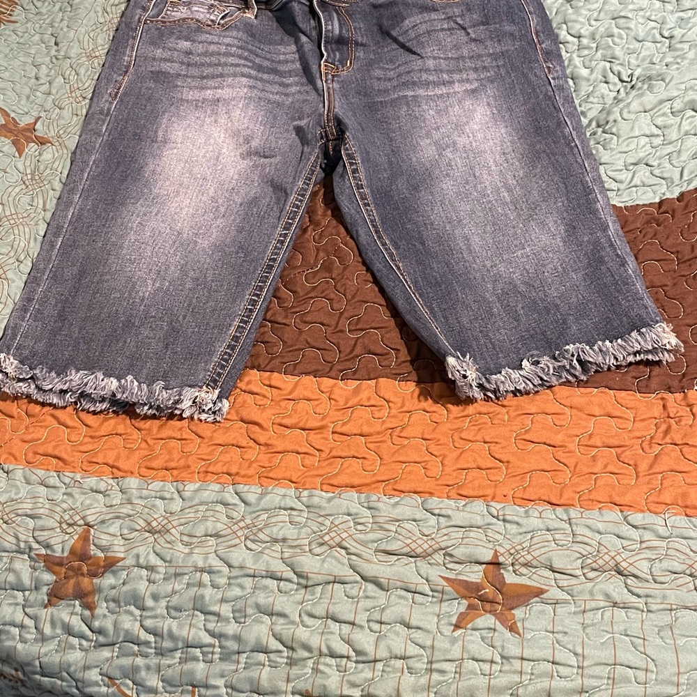 Women's Distressed Blue Jeans